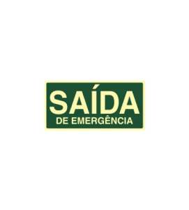 Placas de Saída de Emergência